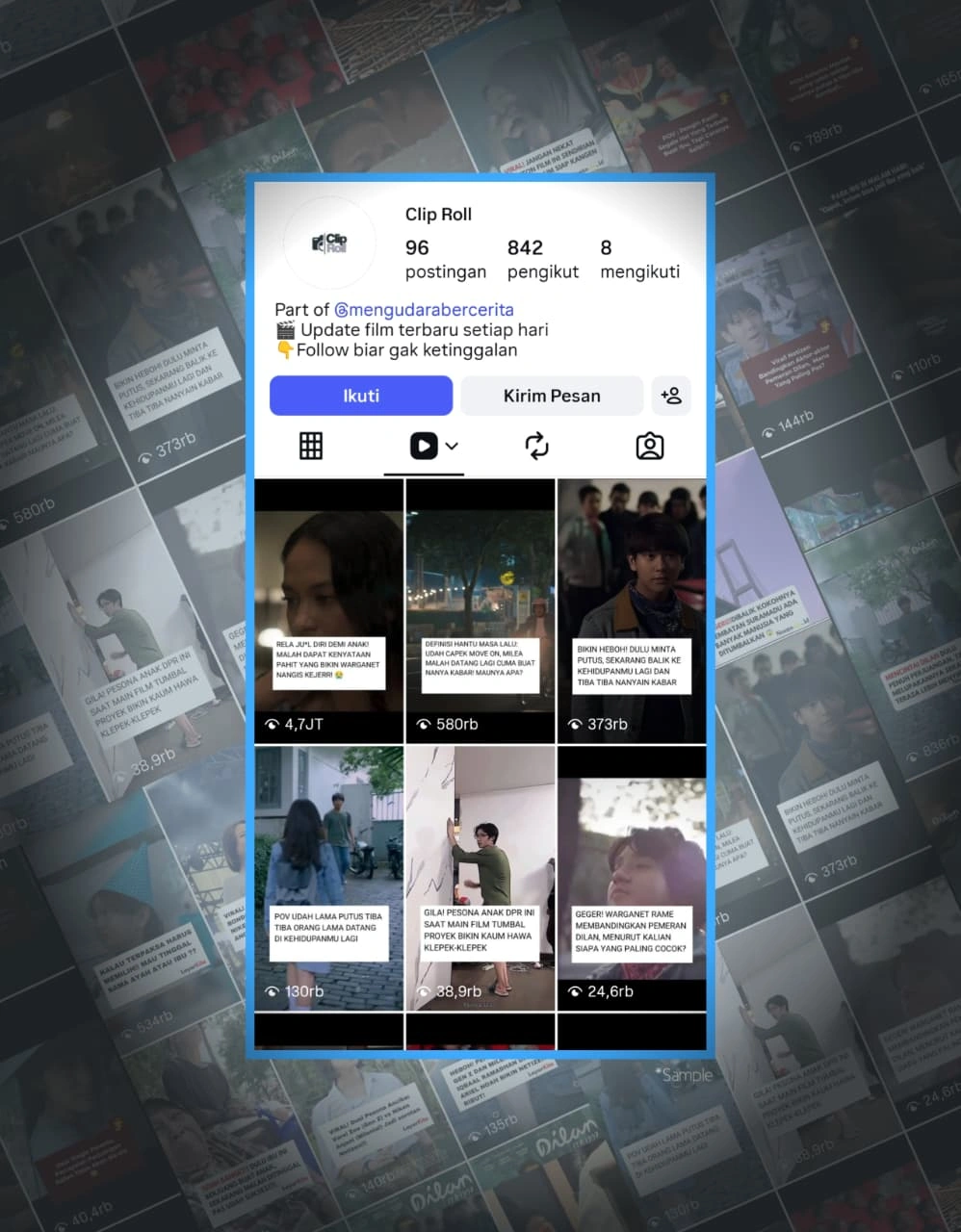 Editor video sedang membuat short clip
