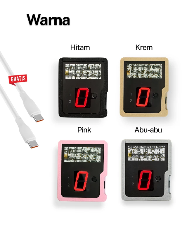 Alat Counter Rakaat - Abu-abu