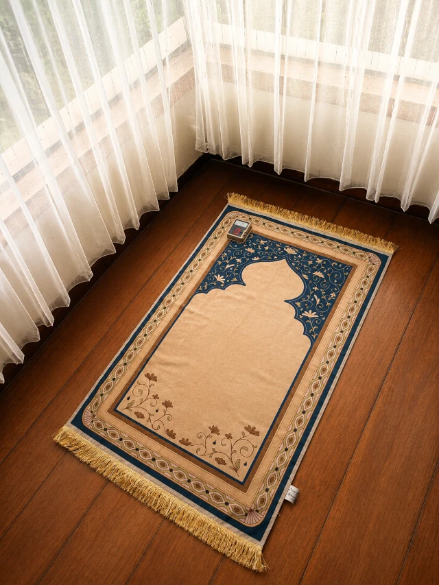 Sajadah Digital Full Motif - Cokelat