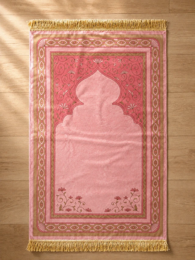 Sajadah Digital Full Motif - Pink