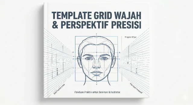 Template Grid wajah dan Perspektif Presisi