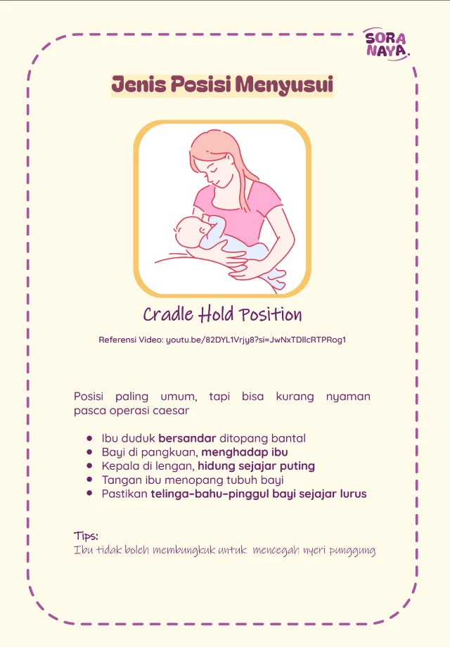 Posisi Nyaman Menyusui