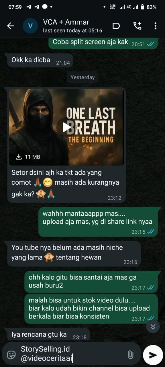 Testimoni member VCA 1